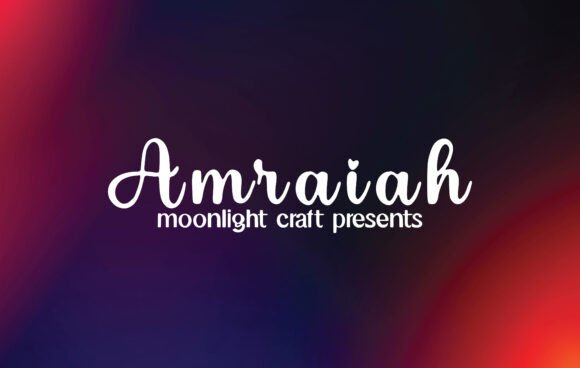 Amraiah: The Handwritten Font That Elevates Small Business Branding