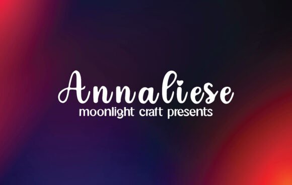 Annaliese: Elevating Digital Brand Identity with Script Handwritten Fonts