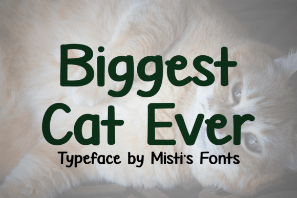 Biggest Cat Ever: A Playful Script Handwritten Typeface for Editorial Design