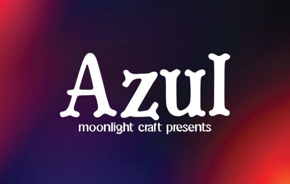 Blue Handwritten Typeface: Elevating Editorial Design with Azul