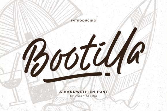 Bootilla: A Modern Script Handwritten Typeface for Editorial Design