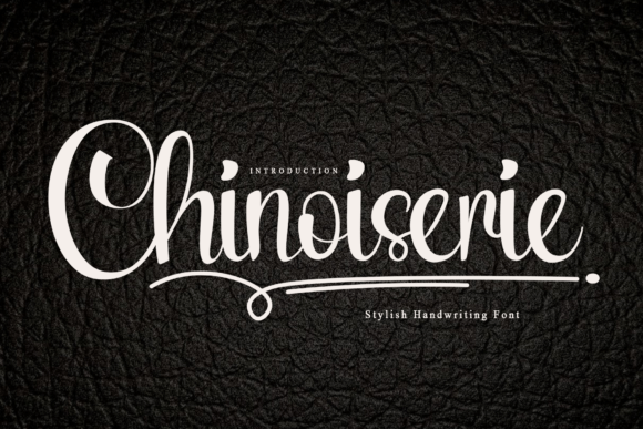 Chinoiserie: A Handwritten Typeface for Editorial Design