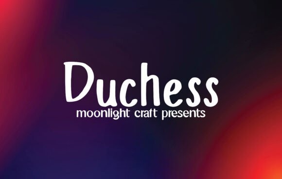 Duchess: A Handwritten Script Font for Elegant Brand Identity