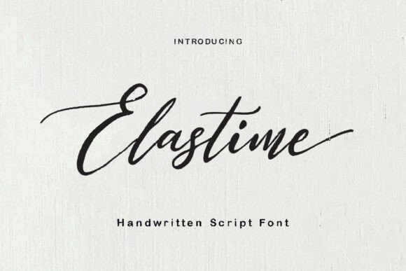 Elastime Handwritten Font Review for Small Business Branding