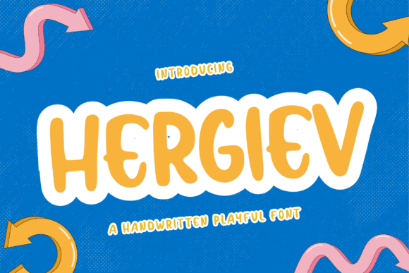 Hergiev: The Playful Handwritten Typeface for Editorial Design