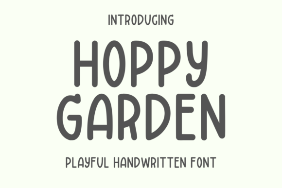 Hoppy Garden: A Playful Script Handwritten Font for Modern Web Design
