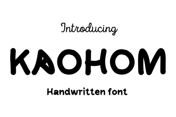 Kaohom: The Playful Handwritten Font for Cute Craft Projects