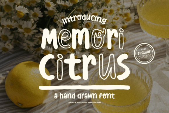 Memori Citrus: A Sweet Handwritten Typeface for Modern Campaigns