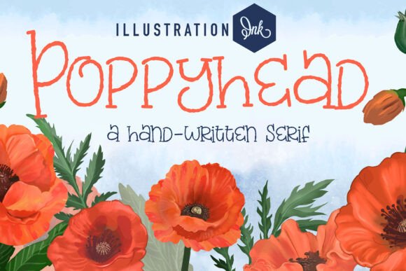 Poppyhead: The Whimsical Hand-Crafted Font for Creative Sellers