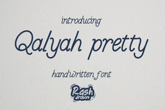 Qalyah Pretty: The Handwritten Typeface for Authentic Craft Brands