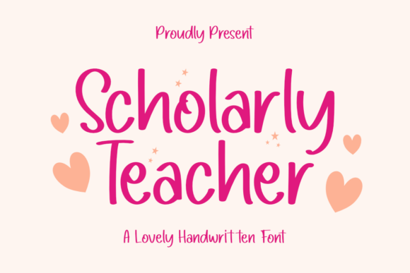 Scholarly Teacher Typeface Review: A Whimsical Handwritten Font for Makers