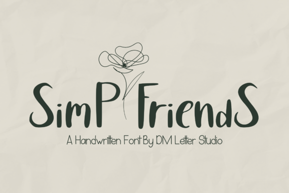 Simp Friends: A Whimsical Typeface for Modern Editorial Design