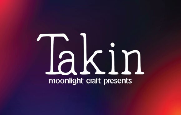 Takin: A Script Handwritten Font for Modern Editorial Design